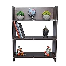 SBF Furniture Engineered Wood Bookcase Set of 3 Shelves Books Storage Organizer