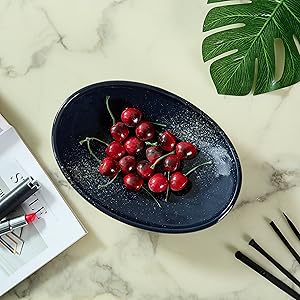 VOMANA Starrysky Blue oval bowl