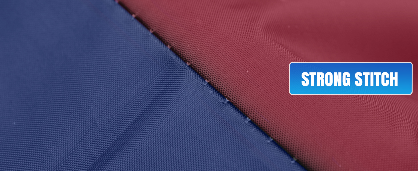 red & blue bike cover