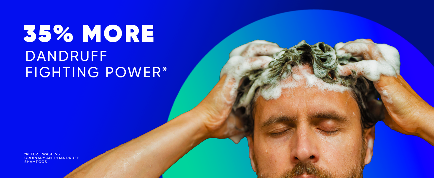 35% more dandruff fighting power