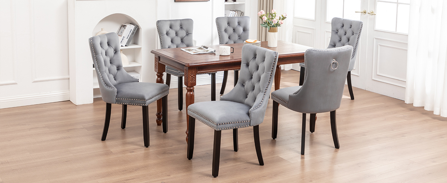 Grey dining chairs