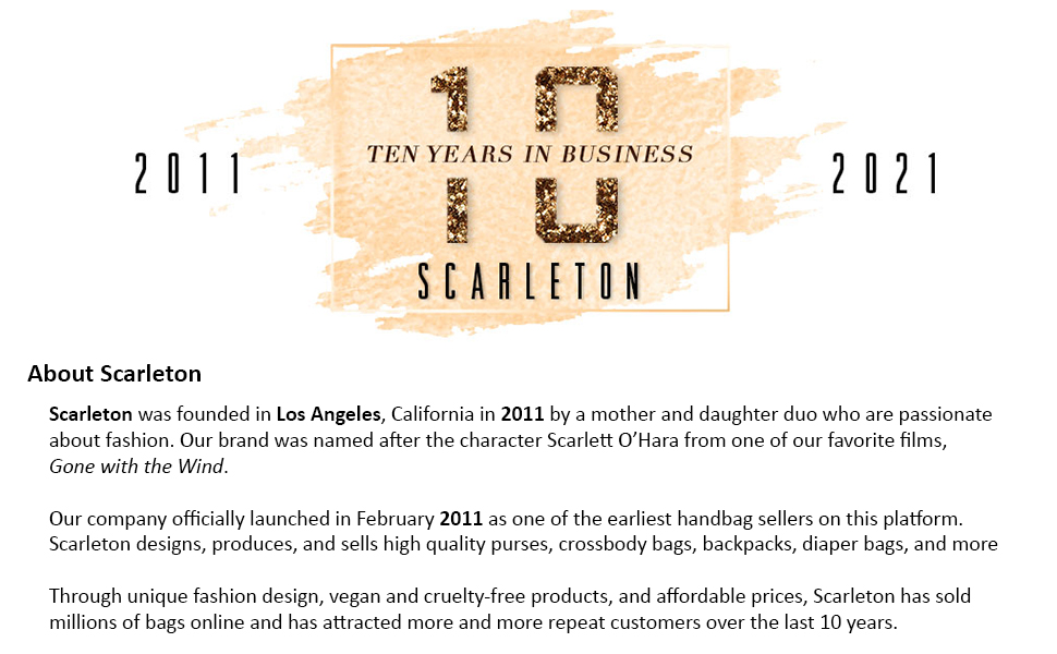 scarleton celebrating 10 years in the business