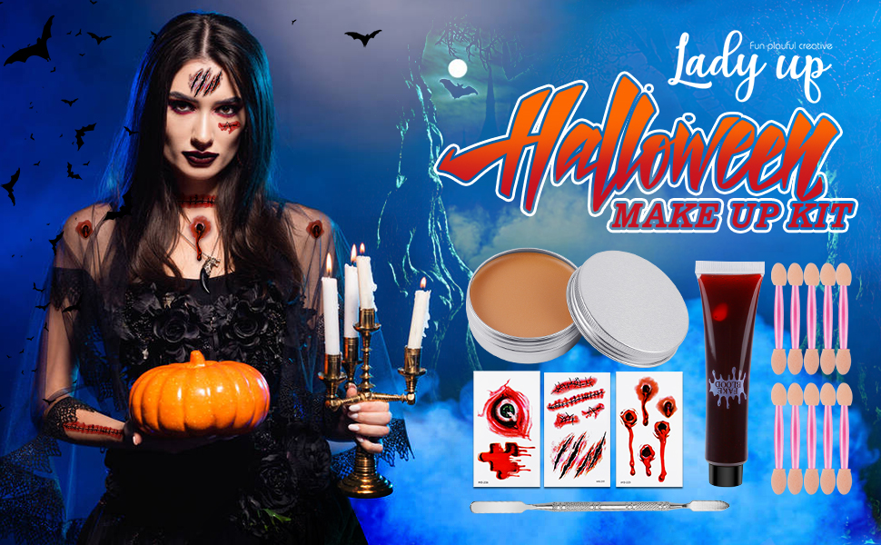 Halloween Special Effects Makeup Wax Kit