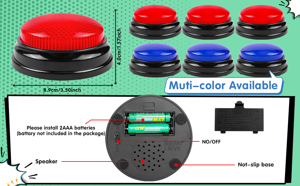 quiz show buttons
