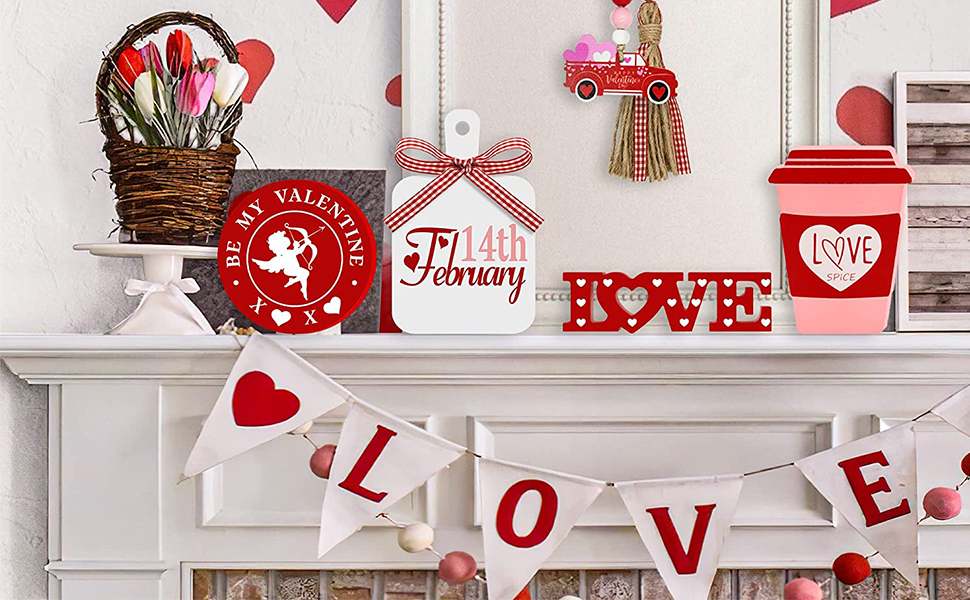 RABUSOFA Lumbar Valentines Day Pillow Covers 12x20 Set of 1