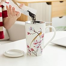 1. Pour tea into infuser