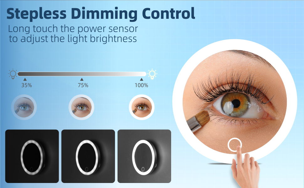 30X Magnifying Mirror with Lights, Makeup Magnifying Mirror