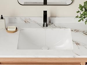 ⁂Stylishデザイナーズ⁂ Stylish Bathroom Sink 20 3/4 x 15.5 Inch Ceramic Porcelain