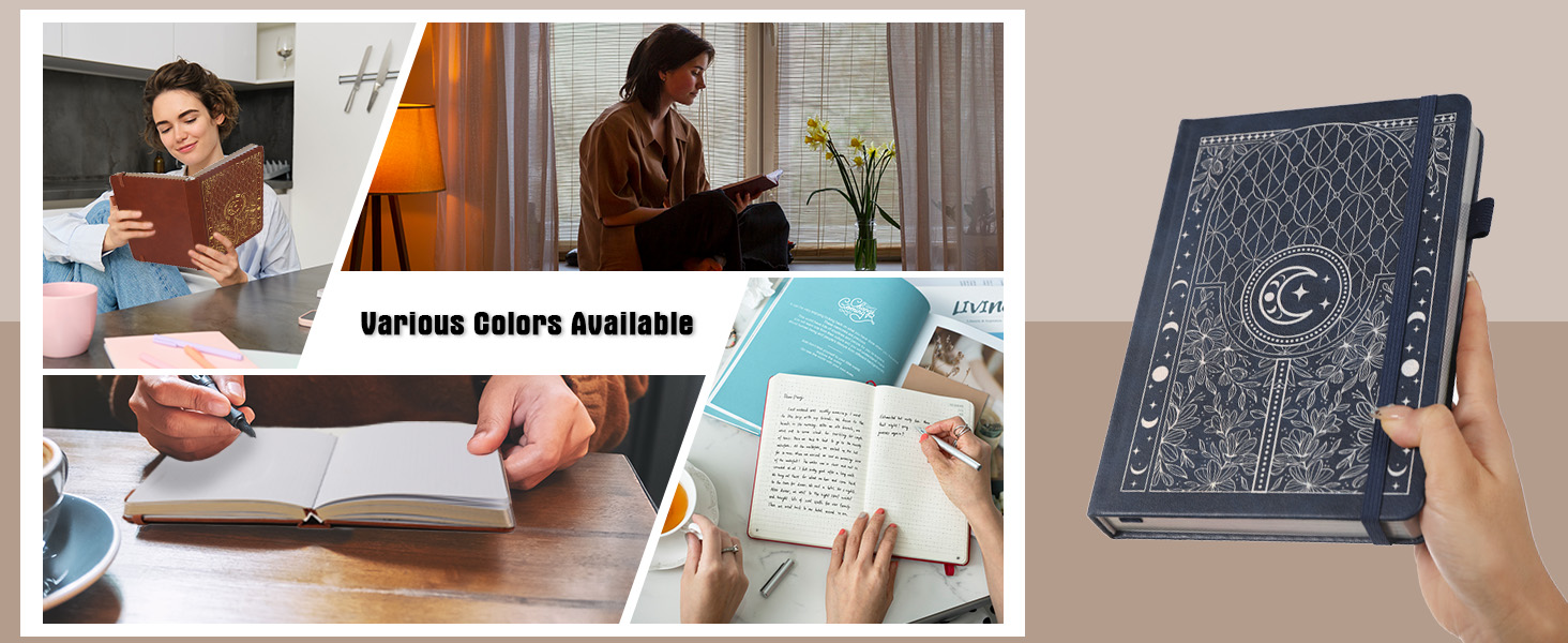 TIEFOSSI Bullet Dotted Journal Notebook, 160gsm 190 Numbered Thick Paper, 