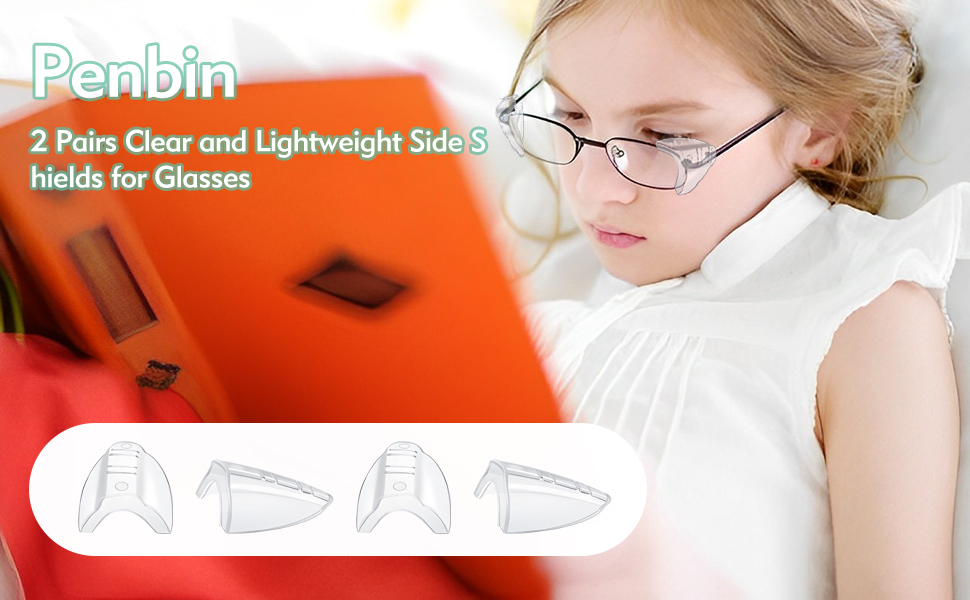 2 Pairs Safety Glasses Side Shields Clear Glasses Side Safety