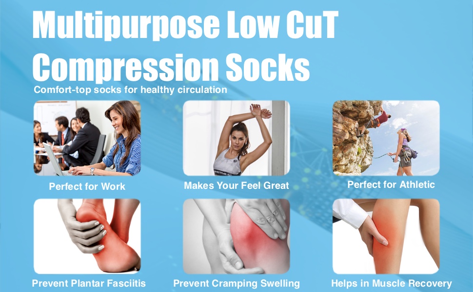 compression low cut socks