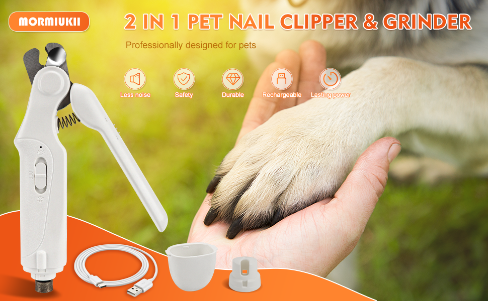 MORMIUKII Dog Nail Clippers,Dog Nail Clippers with Quick