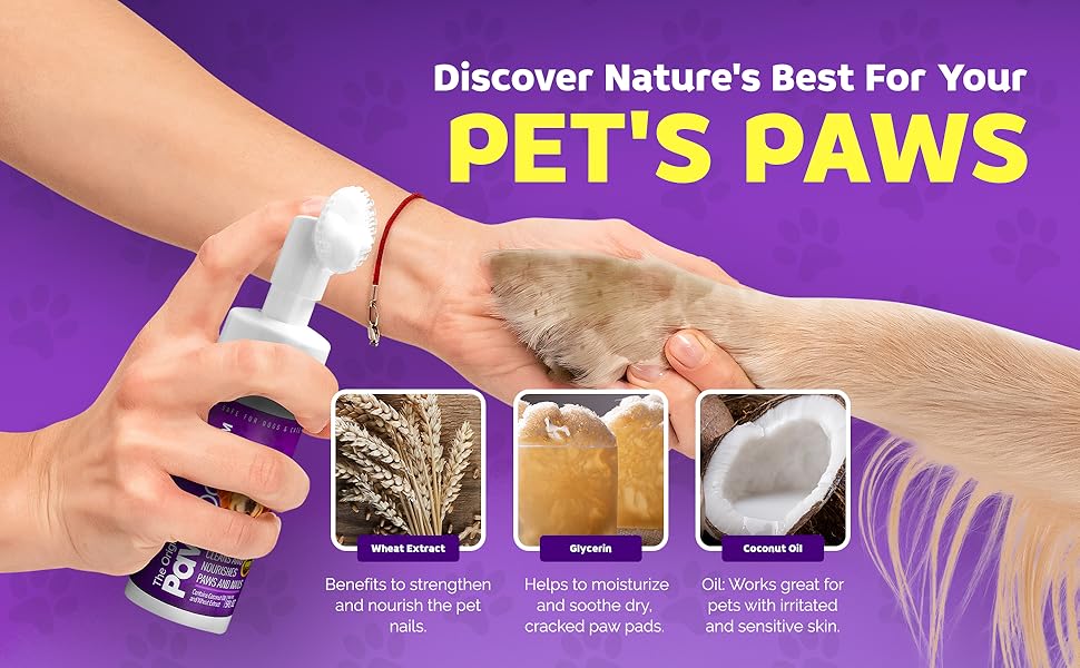 Petnatics Pet Paw Cleaner for Dogs and Cats PawFoam Pet
