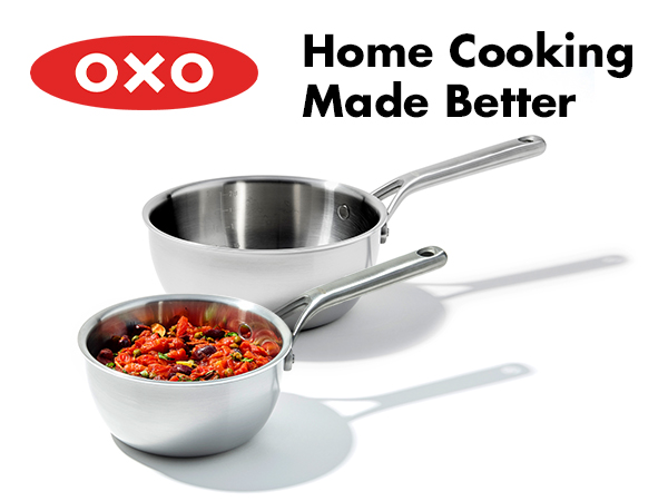 Amazon.com: OXO Mira Tri-Ply Stainless Steel, 1.5QT and 3.57QT