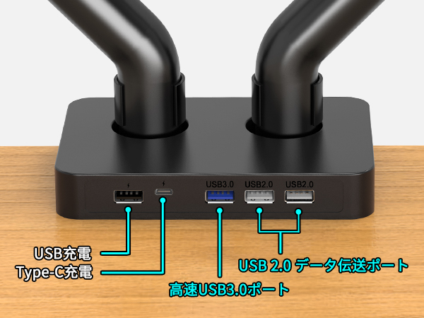 デュアルモニター用モニターアーム モニターアーム デュアルモニター 2画面 対応サイズ17～32インチ