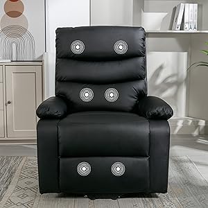 Relaxation armchair with self-help massage function and thermotherapy and electric recline