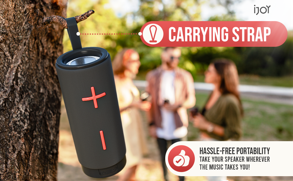 iJoy Portable Bluetooth Speaker Splashproof Wireless