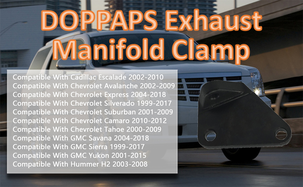 DOPPAPS Exhaust Manifold Clamp Repair Fits For Escalade