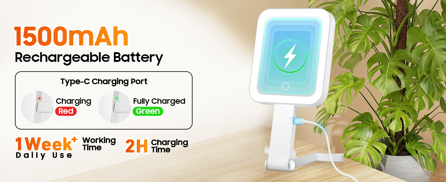 rechargeable mirror