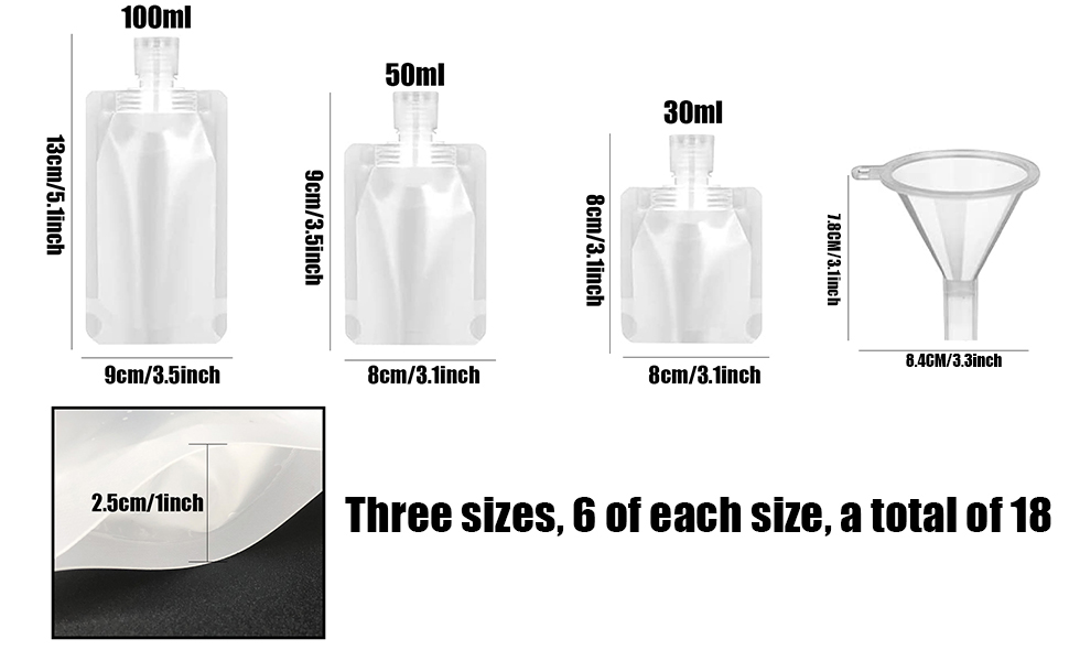 sub bags travel 100ml