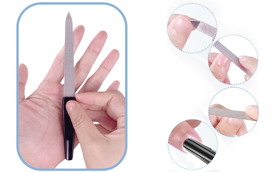 Metal Nail Files Made of Stainless Steel with Sharp
