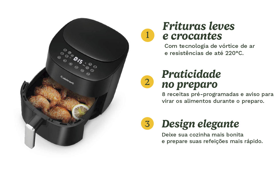 air fryer, air fryer 220v, air fryer 127v, fritadeira air fryer, cuisinart, forno eletrico 220v