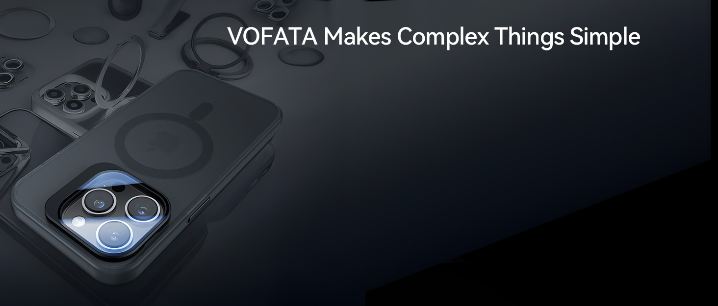 VOFATA Funda para iPhone 13 Pro Max con soporte de cámara