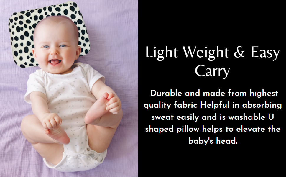 JigglyPoo Full Shaped Rai Pillow for New Born Baby/Infant Baby Pillows