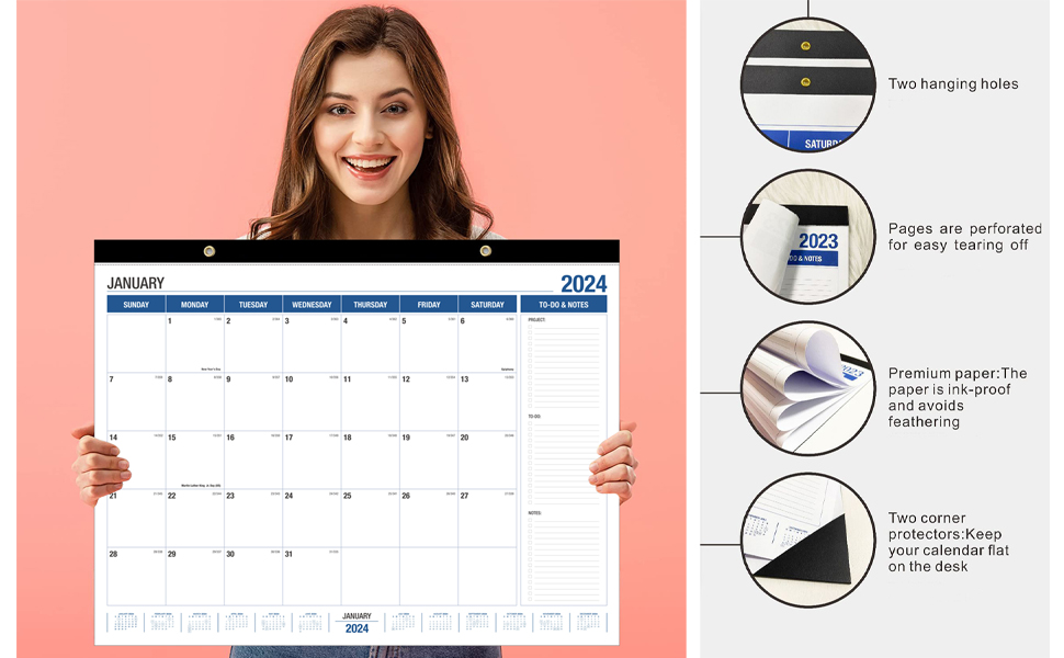 Large Wall Calendar 20252026, Desk Calendar 21.96 x 16.96 Inches,Large