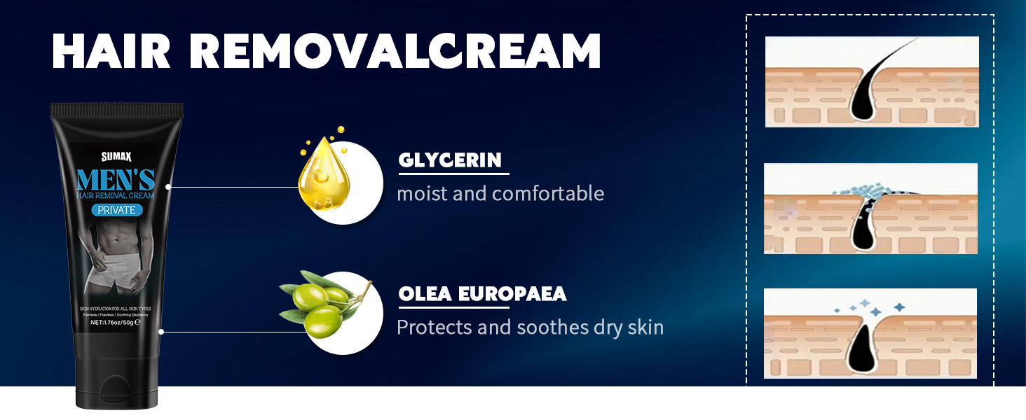 men hair removal cream