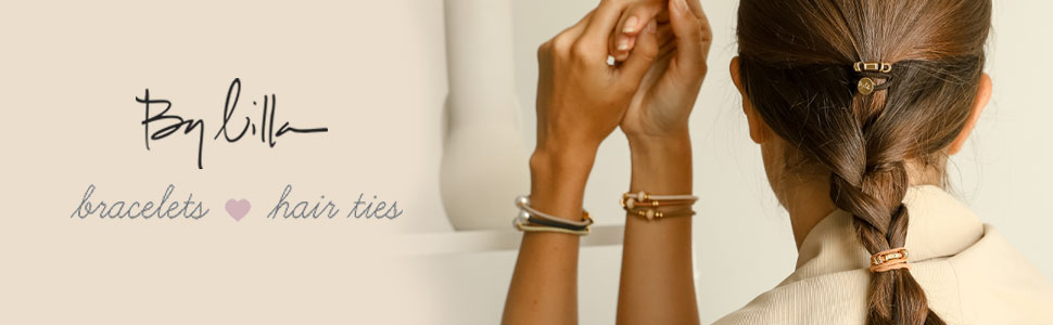 By Lilla, hair ties, ponytail hair ties, bracelet, hair accesories