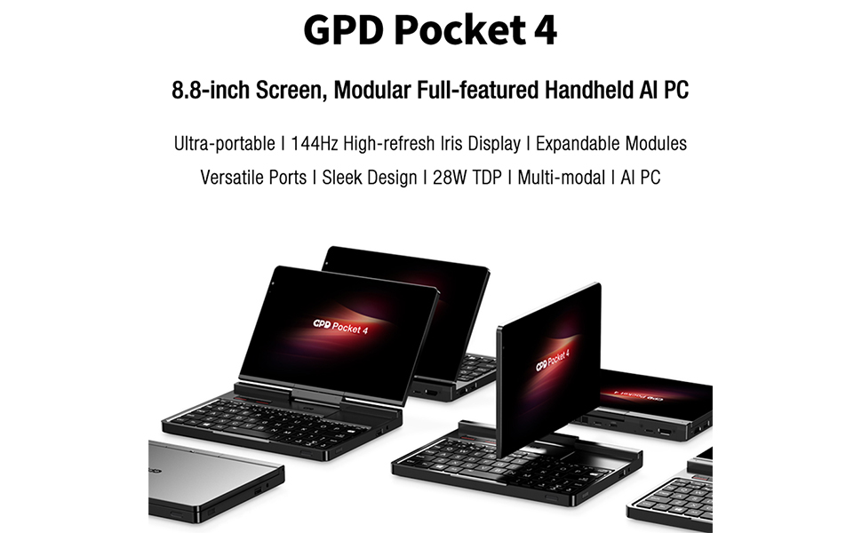 【美品】GPD Pocket Amazon.com: GPD Pocket 4: Mini Laptop with AMD Ryzen 7 8840U
