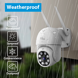3MP Security Camera Outdoor, NGTeco Pan Tilt 2K Surveillance WiFi Camera with Spotlight Night Vision Deal Alert. 16 iP65 waterproof