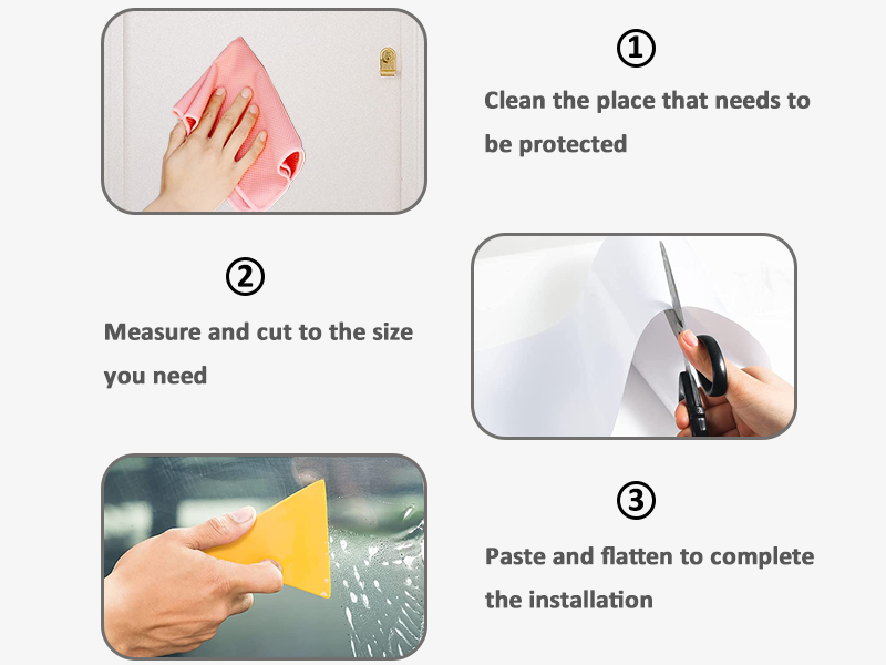 BNOSDM Door Protector from Dog Scratching, Clear Flexible