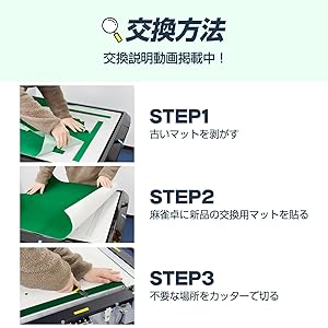 雀豪昇龍　MJJAPAN　専用　新品天板マット Pグリーン　麻雀（裏面糊加工済） ◇◇◇【新品】天板マット 全自動麻雀卓用【全機種対応