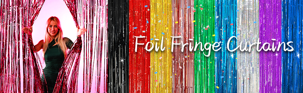 black tinsel backdrop birthday party decoration tinsel curtain party streamers backdrop foil fringe