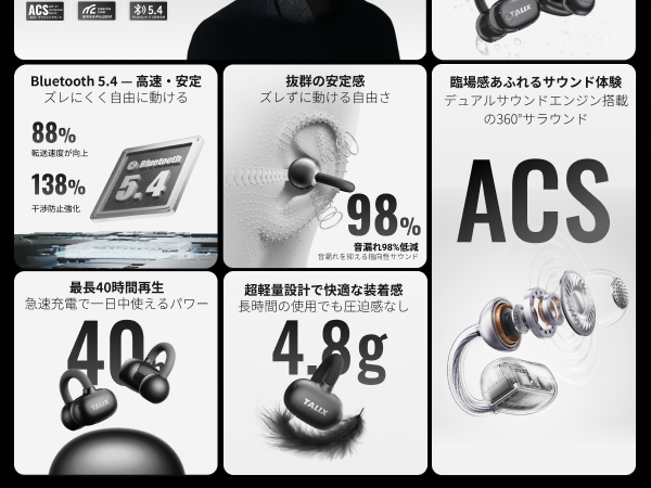 Amazon.co.jp: TALIX イヤーカフ イヤホン | ワイヤレス