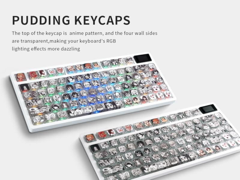Aimi★ Amazon.com: XVX Low Profile Anime Keycaps, Transparent