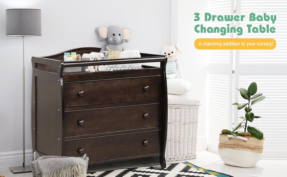 changing table with drawers