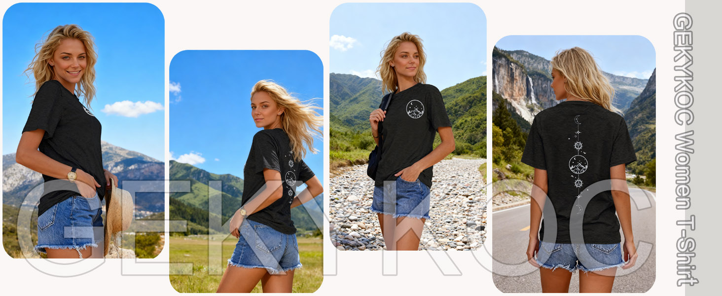 Moon and Sun Graphic Shirt