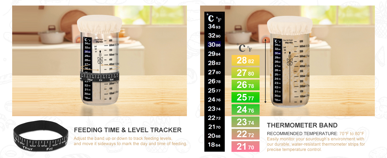 UDUK Sourdough Starter Kit, Sourdough Bread Baking Supplies
