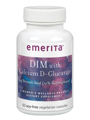 Emerita DIM Formula with Calcium D-Glucarate | Women's Supplement for Optimal Balance at Midlife