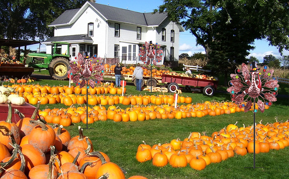 Thanksgiving Yard Decor Outdoor Wind Spinners, Thanksgiving