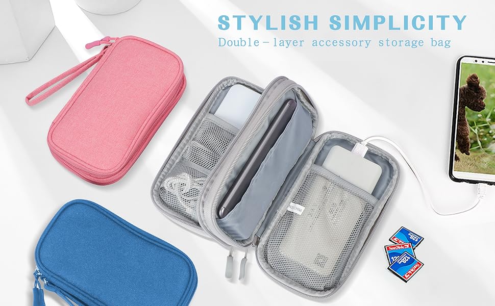 FYY Electronic Organizer, Travel Cable Organizer Bag Pouch Electronic