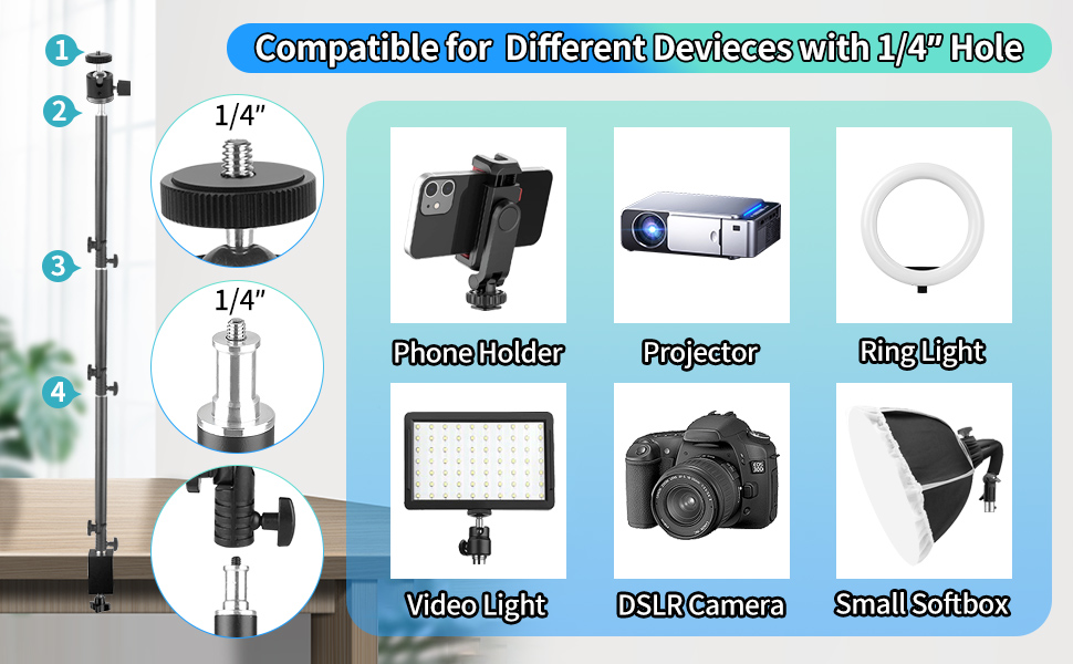 overhead camera mount, content creator essentials, camera mount