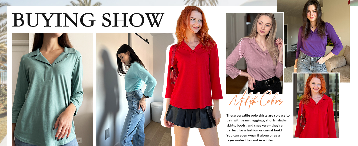 v neck t shirts v neck long sleeve tops  womens v neck 3/4 sleeve tops v neck t shirts loose fit