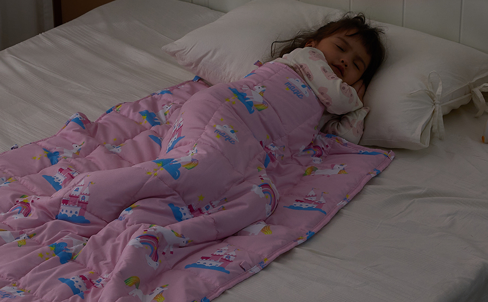 Sivio Kids Weighted Blanket, 1.3 kg, 90 x 120 cm, Heavy Blanket for Naturally Calming and