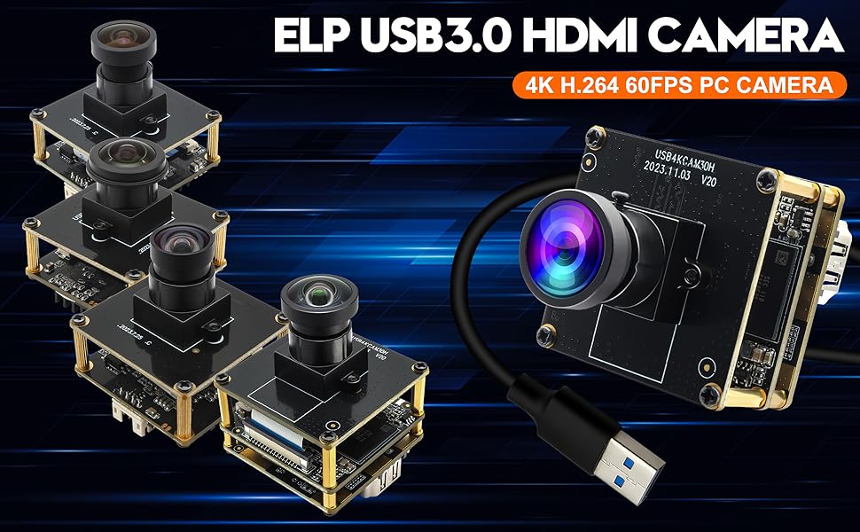【開封済・未使用】ELPCAM HDMI 60fps USBカメラ ELP ４K Amazon.com: ELP 4K USB3.0 HDMI USB Camera Manual Zoom Webcam