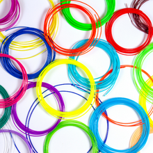 24 Colors 3D Pen Filament. Includes 20 Vibe Colors and 4 Glow in Dark Colors. 10 Feet, 1.75mm Each. PLA Kids Safe Refill 6 PLA filament rings of color