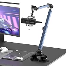Gaming microphone clamp 
